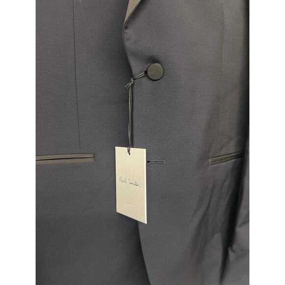 New $1595 Paul smith Sz 38 evening tux soho fit wool blend 2 PC suit navy blue - Picture 3 of 12